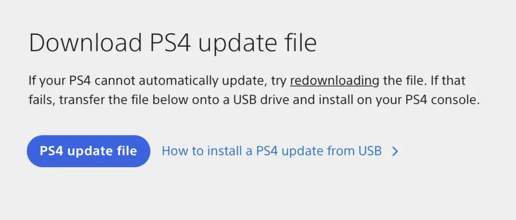 reinstall PS4 system software