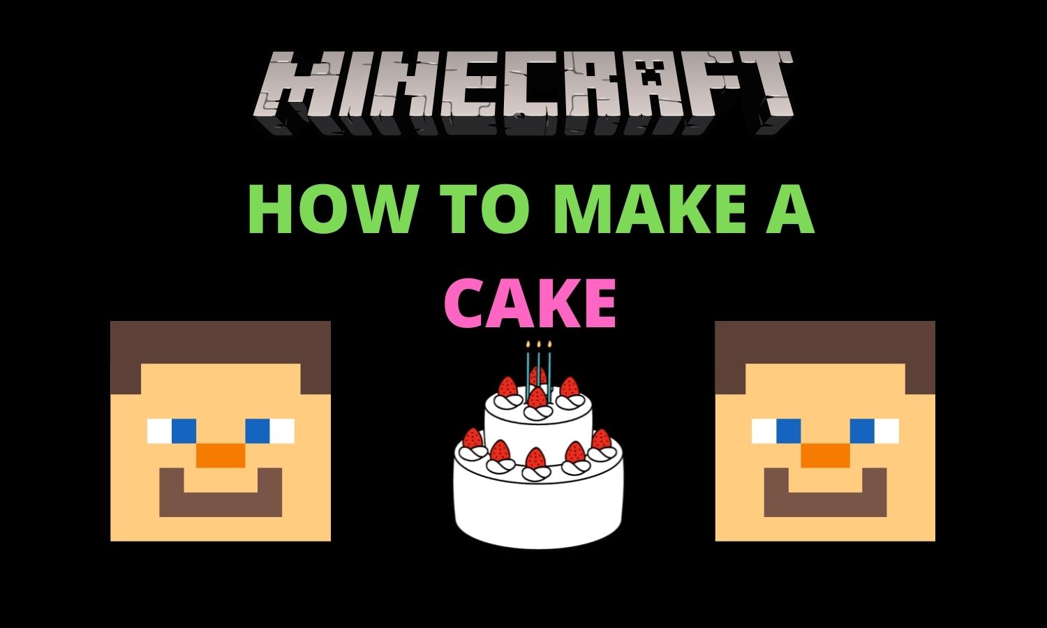 HOW TO MAKE A CAKE IN MINECRAFT