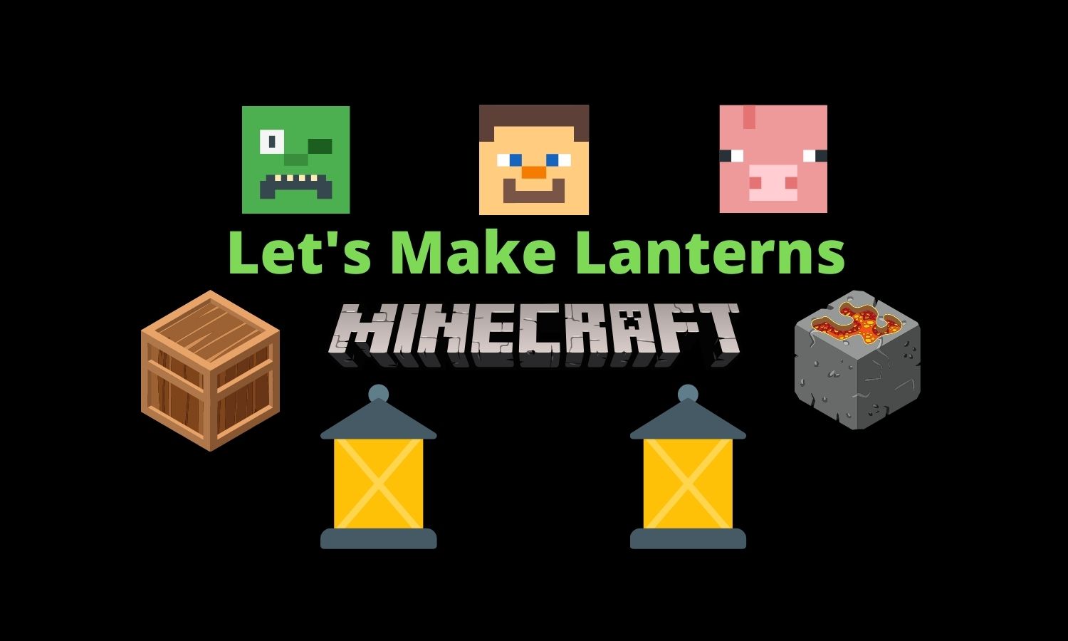 How to make a lantern in minecraft