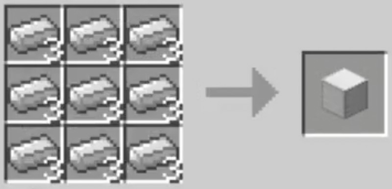 How to make iron blocks in Minecraft?